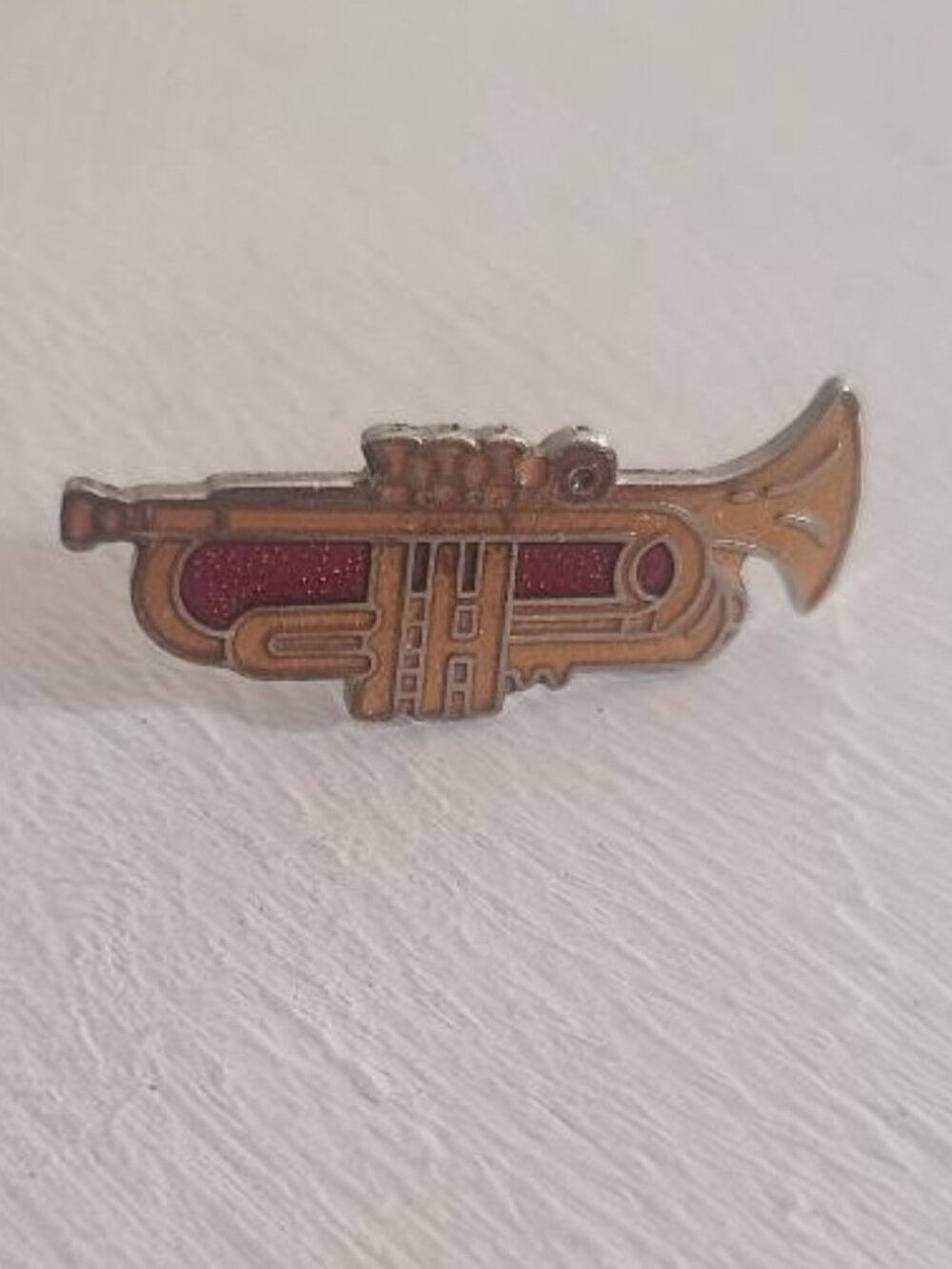 Mafco Vintage 1980's Trumpet Horn Musical Instrument Lapel Pin - Band Musician